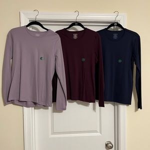 LL Bean women’s long sleeve supima cotton shirts, size M